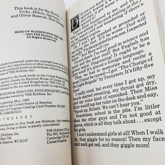 Dungeons & Dragons Endless Quest Book Hero Washington Square Top Secret 1983 TSR - Picture 4 of 11